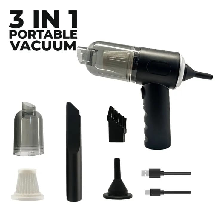Portable Vacuum Cleaner | High Power Cordless Handheld Vacuum Cleaner for Home & Car