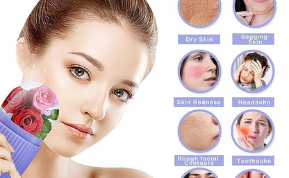 Ice Face Roller for Face & Eyes | Reusable Facial Massager for Puffy Eyes, Skin Tightening & Cooling Therapy