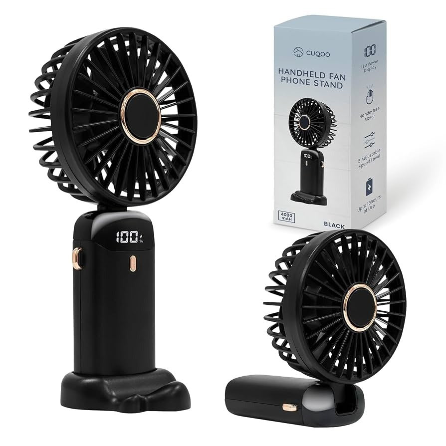 Mini Portable Fan – USB Rechargeable Handheld & Desktop Cooling Fan