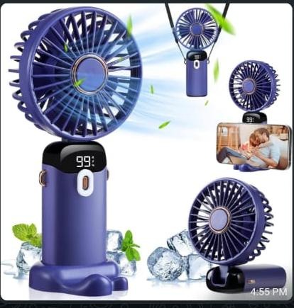 Mini Portable Fan – USB Rechargeable Handheld & Desktop Cooling Fan