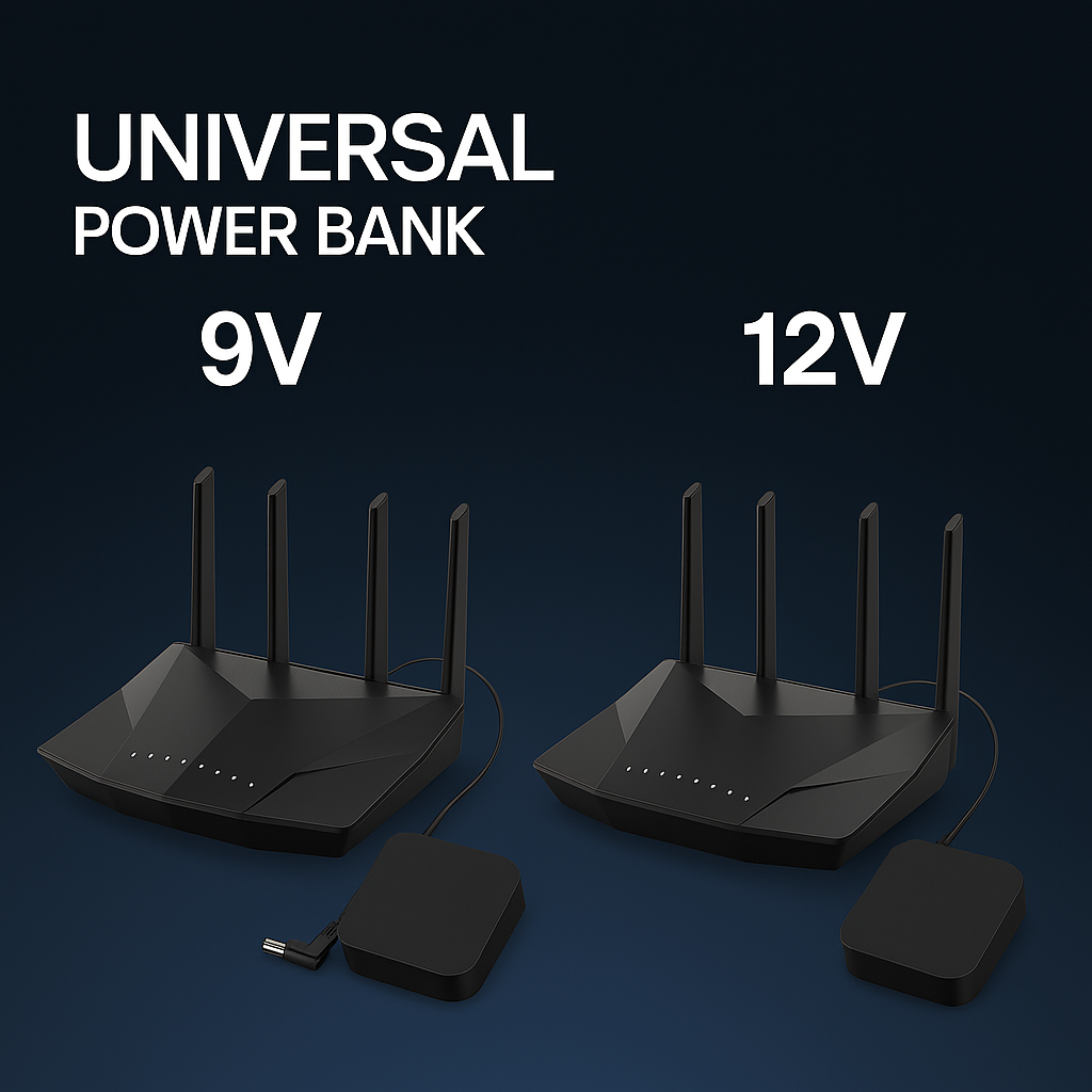 WiFi Router Power Bank | Mini UPS Backup Battery for WiFi Router & Modem