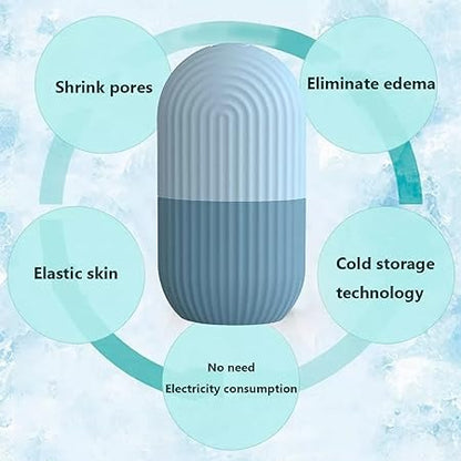 Ice Face Roller for Face & Eyes | Reusable Facial Massager for Puffy Eyes, Skin Tightening & Cooling Therapy