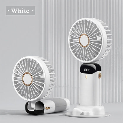 Mini Portable Fan – USB Rechargeable Handheld & Desktop Cooling Fan