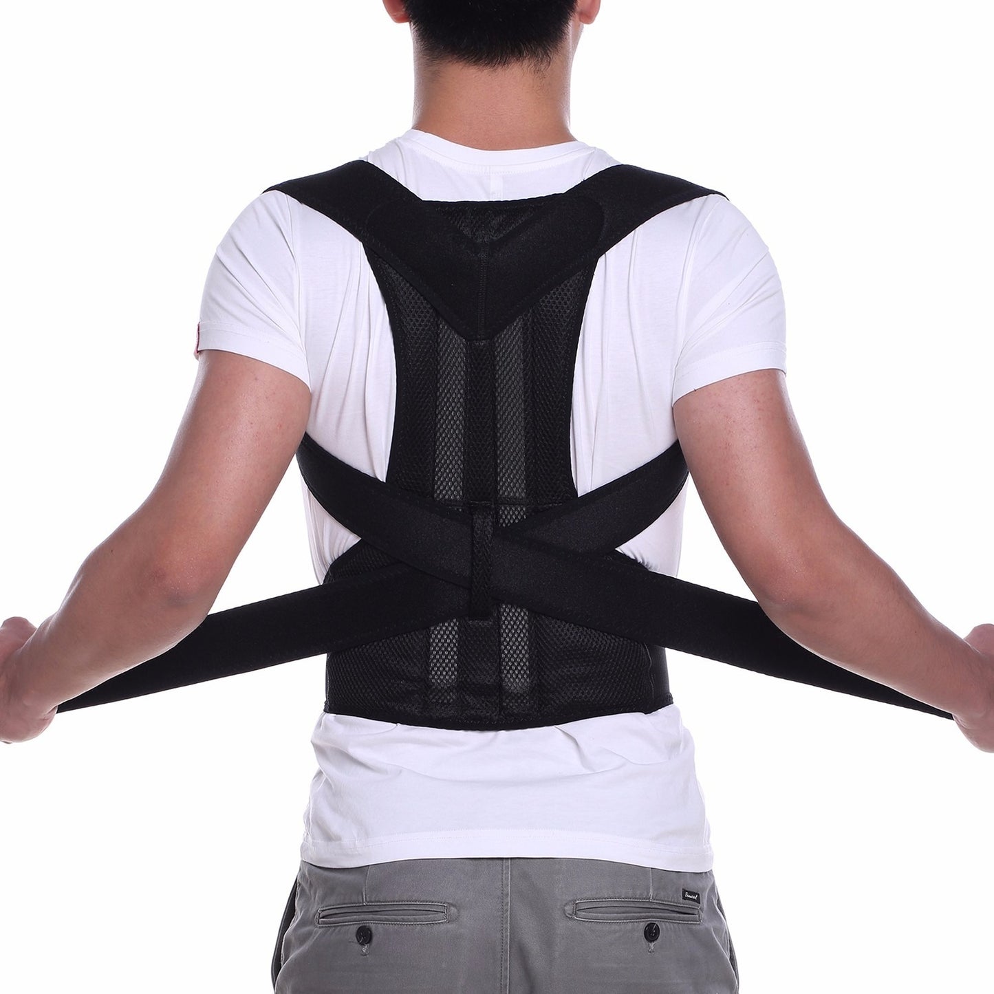 Adjustable Back Posture Corrector Belt for Men & Women – Upper Back & Shoulder Support Brace
