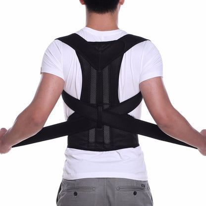 Adjustable Back Posture Corrector Belt for Men & Women – Upper Back & Shoulder Support Brace