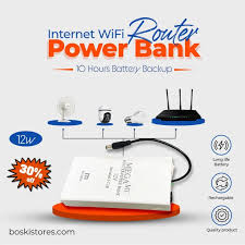 WiFi Router Power Bank | Mini UPS Backup Battery for WiFi Router & Modem