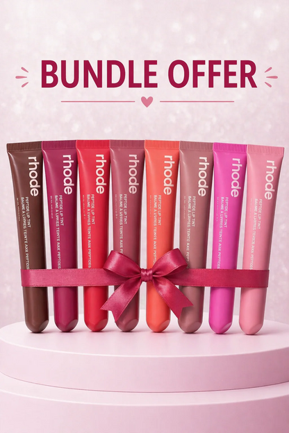 Rhode Peptide Lip Tint – Hydrating Glossy Lip Balm Pack of 8 Shades