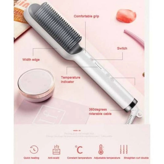 HQT-909B Hair Straightener – Ceramic Heated Hair Straightening Brush