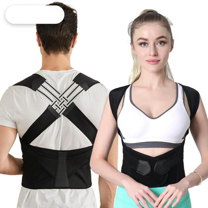 Adjustable Back Posture Corrector Belt for Men & Women – Upper Back & Shoulder Support Brace