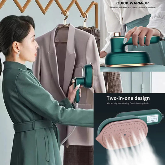 Professional Micro Steam Iron -Portable Handheld Dry & Wet Combo Garment Steamer