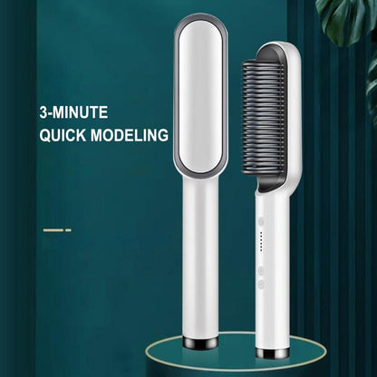 HQT-909B Hair Straightener – Ceramic Heated Hair Straightening Brush