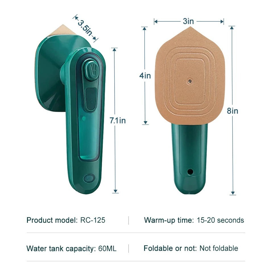 Professional Micro Steam Iron -Portable Handheld Dry & Wet Combo Garment Steamer