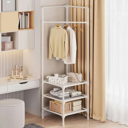 3-Layer Multifunctional Corner Coat Rack – Nail-Free Waterproof Space-Saving Storage Organizer