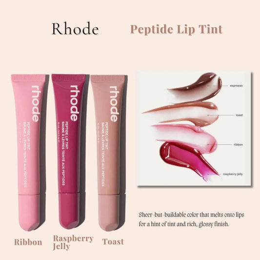 Rhode Peptide Lip Tint – Hydrating Glossy Lip Balm Pack of 8 Shades